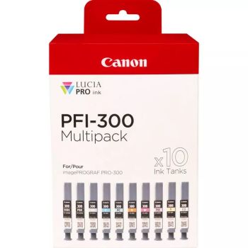 Achat CANON PFI-300 MBK/PBK/C/M/Y/PC/PM/R/GY/CO Multi Pack au meilleur prix