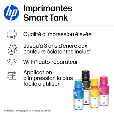 Smart Tank 7005 Sans fil All-in-One Couleur Imprimante, Impression recto-verso; copieur, scanner - HP - Multifonctions Jet d'encre - visuel 9