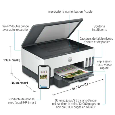 HP Smart Tank 7005 All-in-One A4 color 9ppm HP - visuel 1 - hello RSE - Qualité HP exceptionnelle