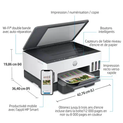 HP Smart Tank Plus 555 - Imprimante multifonction - Garantie 3 ans LDLC