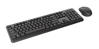 Trust TKM-350 clavier Souris incluse Universel RF sans fil AZERTY Français Noir meilleur prix