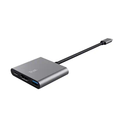 Trust Dalyx USB 3.2 Gen 1 (3.1 Gen 1) Type-C Aluminium, Noir - Switchs et Hubs - visuel 2