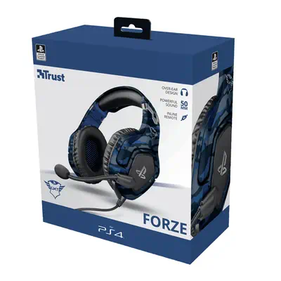Trust GXT 488 Forze PS4 Casque Avec fil Arceau Jouer Noir, Bleu - Casque Micro - visuel 7