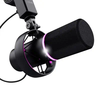 Trust GXT 255+ Onyx Noir Microphone de PC Trust - visuel 1 - hello RSE - Des fonctions professionnelles