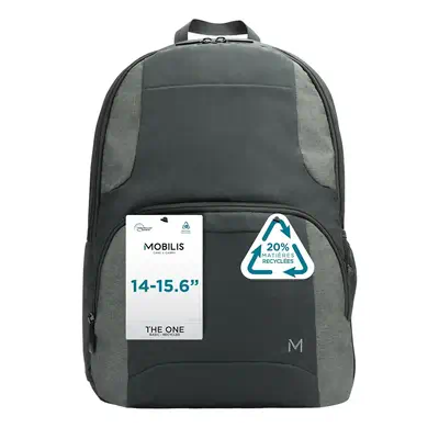Mobilis TheOne 39,6 cm (15.6") Sac à dos Gris - Sacoche & Housse - visuel 2