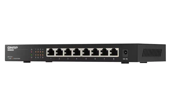 QNAP QSW-1108-8T commutateur réseau Non-géré 2.5G Ethernet (100/1000/2500) Noir - Switchs et Hubs - visuel 5