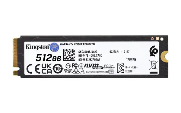 Kingston Technology 512G KC3000 M.2 2280 NVMe SSD - Disque dur SSD - visuel 2