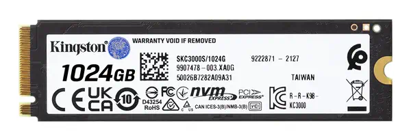 Kingston Technology 1024G KC3000 M.2 2280 NVMe SSD - Disque dur SSD - visuel 2