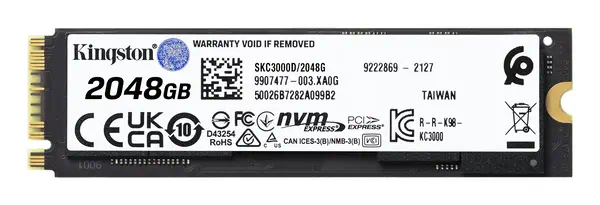 Kingston Technology 2048G KC3000 M.2 2280 NVMe SSD - Disque dur SSD - visuel 2