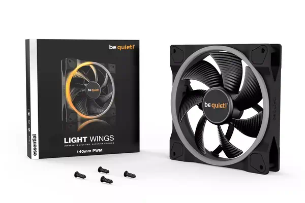 be quiet! Light Wings 140 mm PWM | Ventilateur PC ARGB - Refroidissement PC - visuel 4