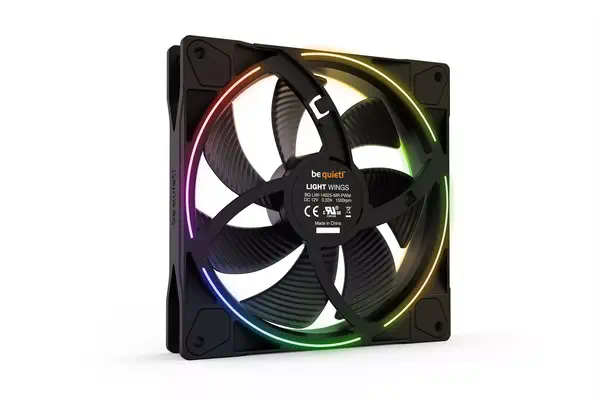 be quiet! Light Wings 140 mm PWM | Ventilateur PC ARGB - Refroidissement PC - visuel 3