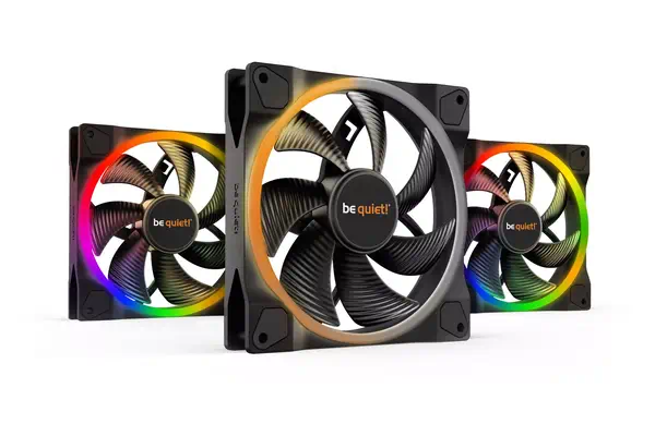 Light Wings 140 mm PWM | Ventilateur PC ARGB, Pack de 3 - be quiet! - Refroidissement PC - visuel 1