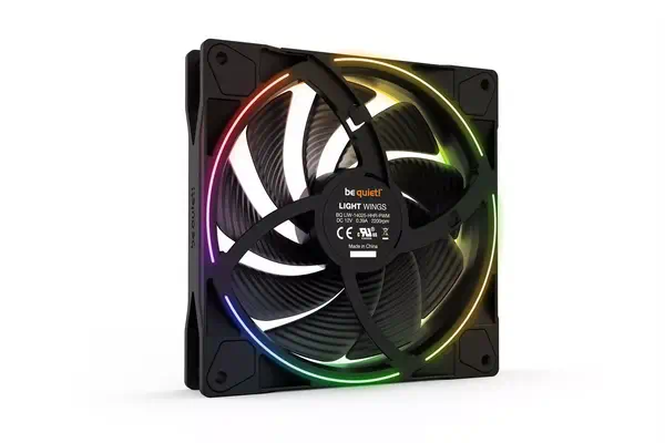 Light Wings 140 mm PWM | Ventilateur PC ARGB high-speed, Pack de 3 - be quiet! - Refroidissement PC - visuel 3