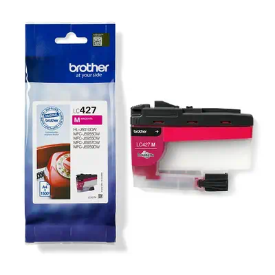 LC427M - Cartouche d'encre originale Brother - Magenta Brother - visuel 1 - hello RSE - Qualité durable