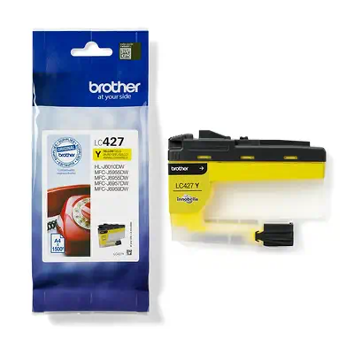 LC427Y - Cartouche d'encre originale Brother - Jaune Brother - visuel 1 - hello RSE - Performances optimales