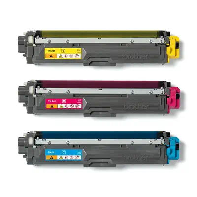 Brother TN-241CMY Cartouche de toner 3 pièce(s) Original Cyan, Magenta, Jaune - Toner - visuel 2
