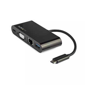 Achat StarTech.com Adaptateur Multiport USB-C - Mini Dock USB-C avec Sortie Vidéo VGA 1080p - Power Delivery Passthrough 60W - USB 3.1 Gen 1 Type-A 5Gbps, Gigabit Ethernet - Station d'Acceuil au meilleur prix