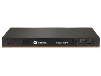 Offre Vertiv Avocent AV 3108 commutateur écran, clavier et souris Grille de montage Noir