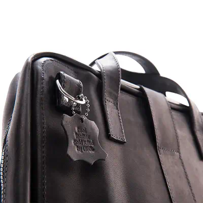 Sacoche pour ordinateur portable R-Go Viva, cuir pleine fleur, avec support intégré pour ordinateur  - R-Go Tools - Accessoire - visuel 6