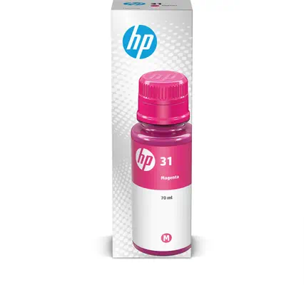 Bouteille d'encre magenta authentique 70 mL HP 31 Original - Cartouches d'encre - visuel 1