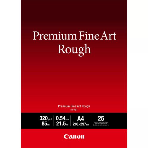 Achat CANON FA-RG1 A4 25 UNI premium FineArt rough a4 25 sheets - 4549292170375