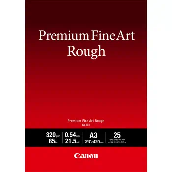 Vente Papier CANON FA-RG1 A3 25 UNI premium FineArt rough a3 25 sheets sur hello RSE