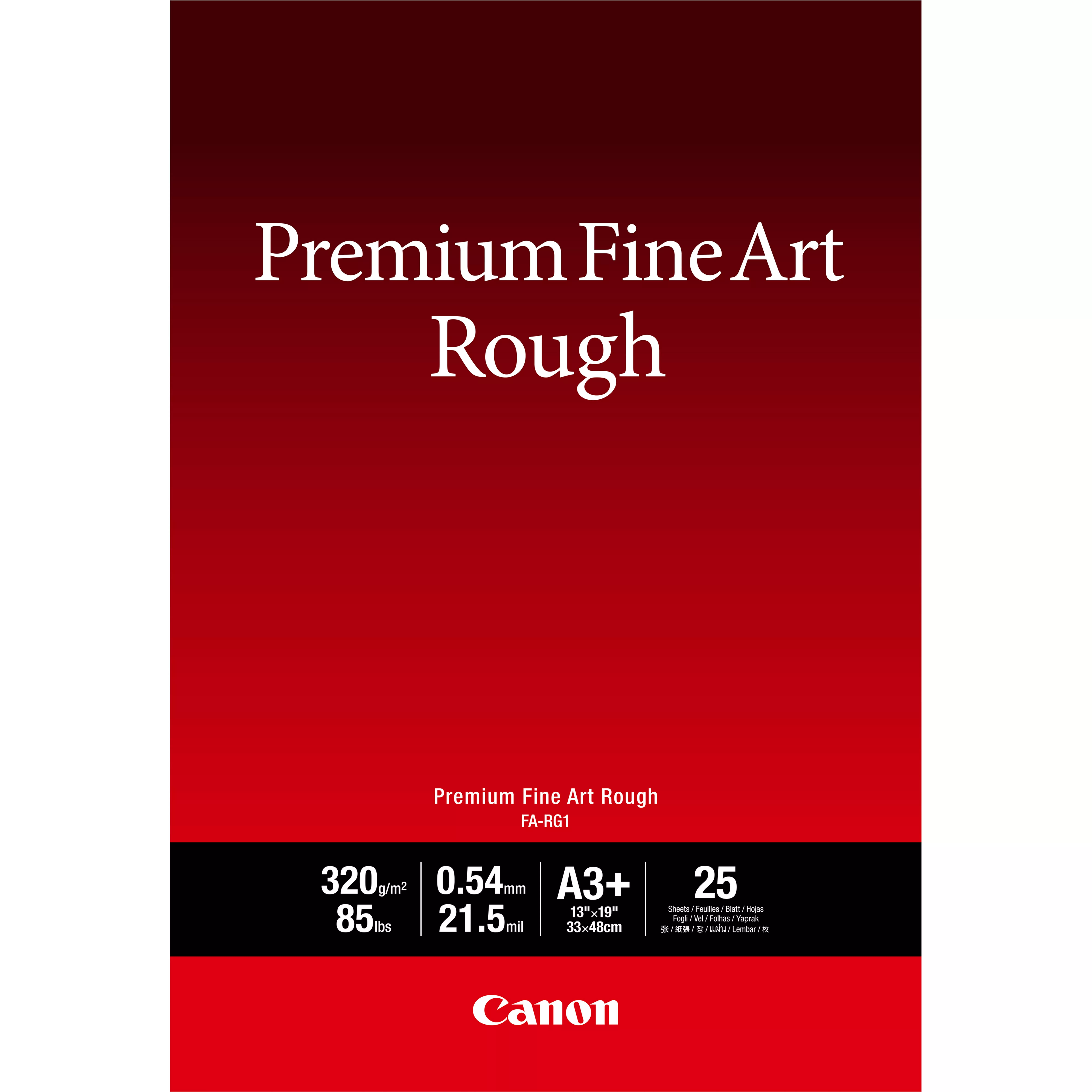 Vente Papier CANON FA-RG1 A3+ 25 UNI premium FineArt rough a3+ 25 sur hello RSE