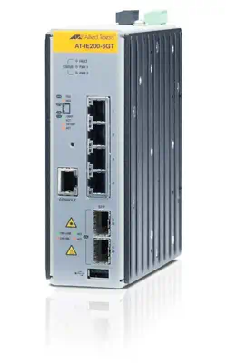 Allied Telesis AT-IE200-6GT Géré L2 Gigabit Ethernet (10/100/1000) Noir - Switchs et Hubs - visuel 1