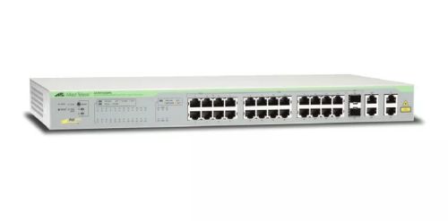 Achat ALLIED 24x Port Fast Ethernet PoE WebSmart Switch with 4 et autres produits de la marque Allied Telesis