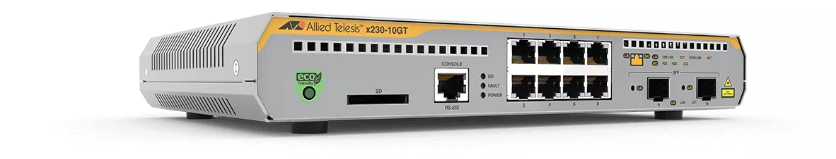 Vente Switchs et Hubs ALLIED X230 10GT L2+ managed switch 8x10/100/1000Mbps