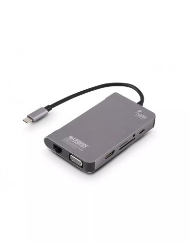 Vente URBAN FACTORY Hubee Plus USB-C Mobile Station RJ45 Gigabit HDMI 4K au meilleur prix