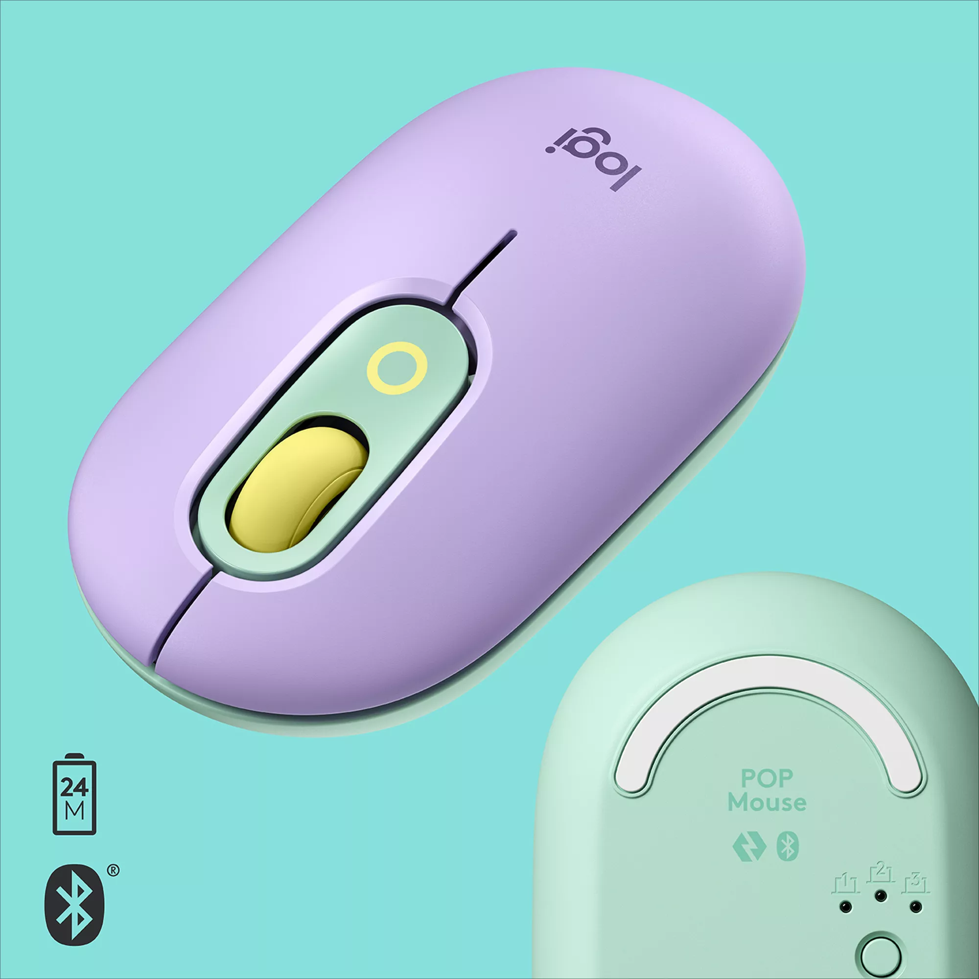 Vente LOGITECH POP Mouse customisable emoji optical 4 buttons Logitech au meilleur prix - visuel 6