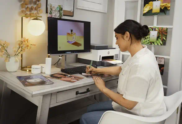 Smart Tank 7305 Sans fil All-in-One Couleur Imprimante, Impression recto-verso; copieur, scanner - HP - Autre Imprimante - visuel 4