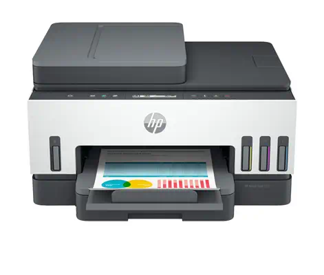 Smart Tank 7305 Sans fil All-in-One Couleur Imprimante, Impression recto-verso; copieur, scanner - HP - Multifonctions Jet d'encre - visuel 1