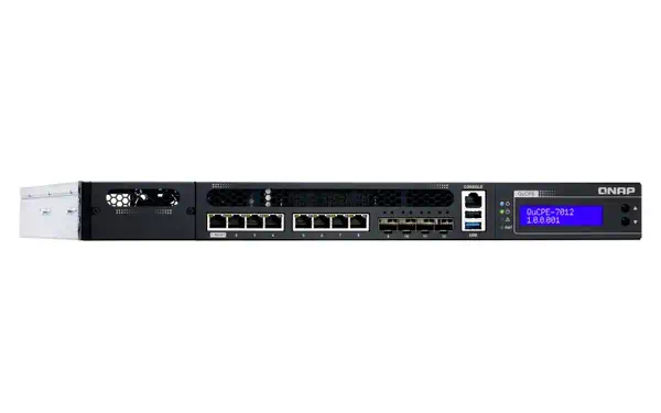 QNAP QuCPE-7012-D2146NT-32G Intel Xeon D-2146NT 8x2 QNAP - visuel 1 - hello RSE - Le SD-WAN permet de lier les services réseau