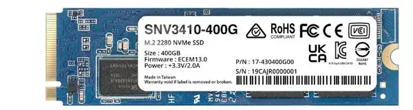 Synology SNV3410 400 Go M.2 PCI Express 3.0 NVMe - Disque dur SSD - visuel 1
