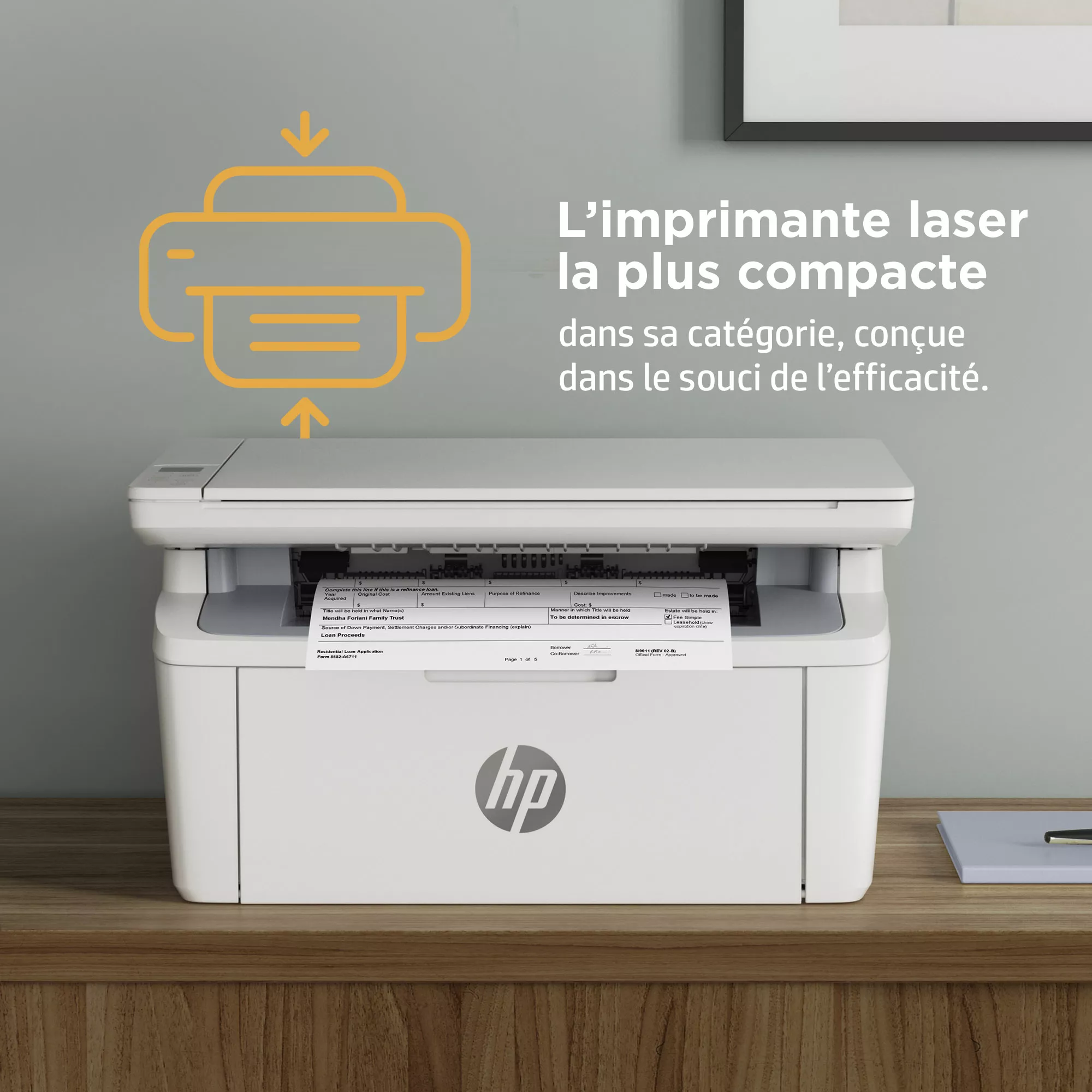 HP LaserJet MFP M140W Mono up to 21ppm HP - visuel 1 - hello RSE - Connectez votre imprimante avec le port USB