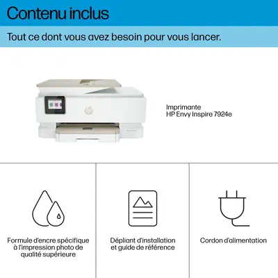 Envy Inspire 7924e Sans fil All-in-One Couleur Imprimante, Instant Ink; Impression photo - HP - Multifonctions Jet d'encre - visuel 10