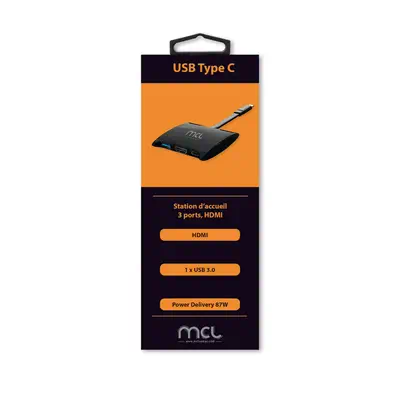 MCL MD1B99AUSB3C559 station d'accueil USB 3.2 Gen 1 (3.1 Gen 1) Type-A Noir - Station d'accueil pour portable - visuel 4