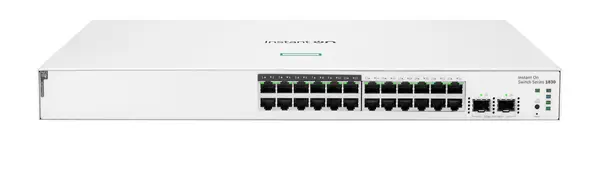 Commutateur Networking Instant On 24p Gigabit CL4 PoE HP - visuel 1 - hello RSE - Elles protègent votre entreprise avec des fonctions de sécurité intégrées