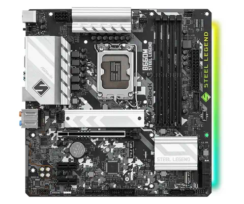 Asrock B660M Steel Legend Intel B660 LGA 1700 micro ATX - Carte mère - visuel 2
