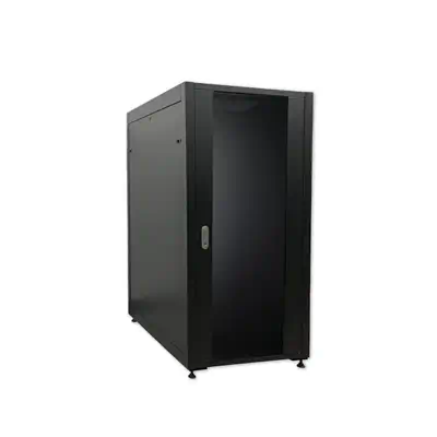 MCL 19p 24U cabinet W. 600 D. 600 Rack autonome Noir - Clavier - visuel 1