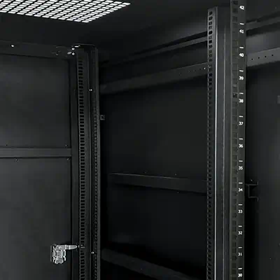 MCL IC6D99AL60P606U étagère 6U Rack autonome Noir MCL - visuel 1 - hello RSE - Gestion optimisée des câbles