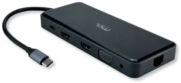 MCL MD1A99AUSB3C557 station d'accueil Avec fil USB 3.2 Gen 1 (3.1 Gen 1) Type-C Noir - Station d'accueil pour portable - visuel 1