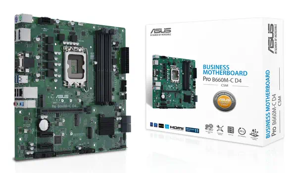 ASUS PRO B660M-C D4-CSM Intel B660 LGA 1700 micro ATX - Asus - Carte mère - visuel 1