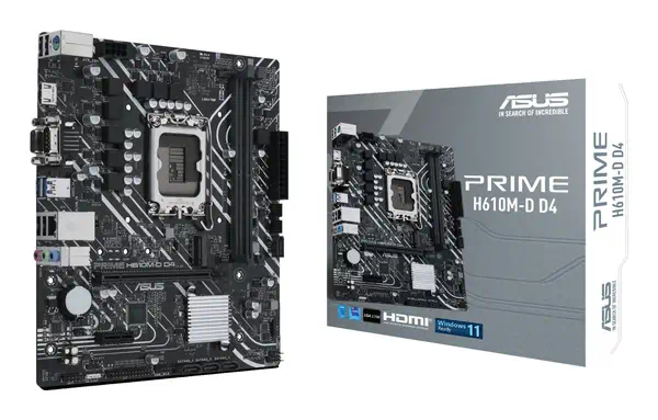ASUS PRIME H610M-D D4 Intel H610 LGA 1700 micro ATX - Asus - Carte mère - visuel 1