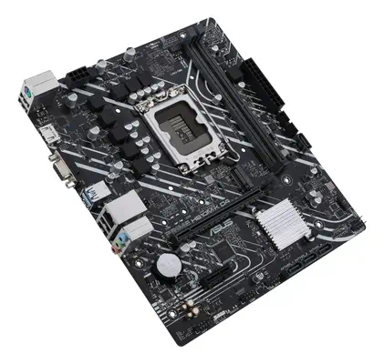 ASUS PRIME H610M-K D4 Intel H610 LGA 1700 Asus - visuel 1 - hello RSE - Dissipateur thermique VRM et coussin thermique