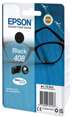 Epson Singlepack Black 408 DURABrite Ultra Ink Epson - visuel 1 - hello RSE - Réduisez vos coûts d'impression