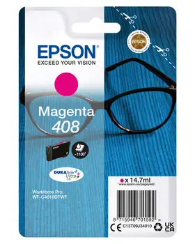 Revendeur officiel Cartouches d'encre EPSON Singlepack Magenta 408 DURABrite Ultra Ink