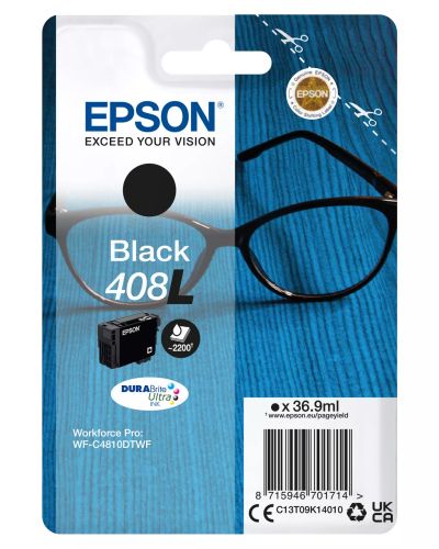 Achat Cartouches d'encre EPSON Singlepack Black 408L DURABrite Ultra Ink sur hello RSE